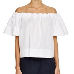 Like New Vince Off The Shoulder White Blouse